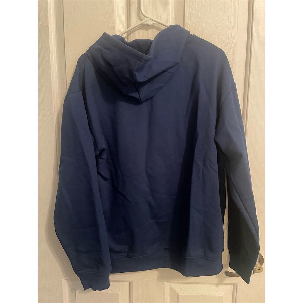 New Rick and Morty Adult Swim Hoodie Blue Medium Unisex Pullover Fleece - Picture 5 of 5